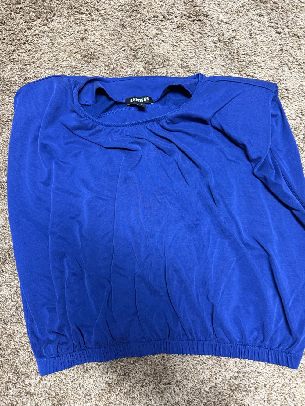 Express Elastic-Hem Muscle Tee View 3